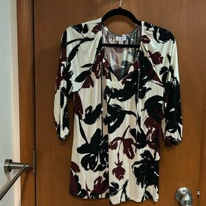 XL LuLaRoe Simply Comfortable Top with Floral Print